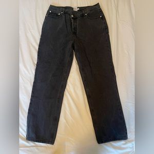 PRINCESS POLLY Black cross over jeans